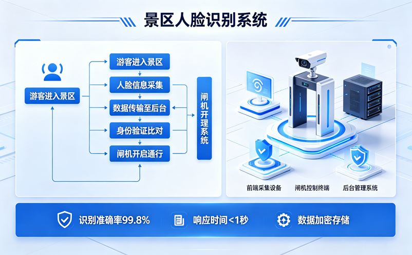 景区人脸识别系统如何应用于门票核验与人员通行管理