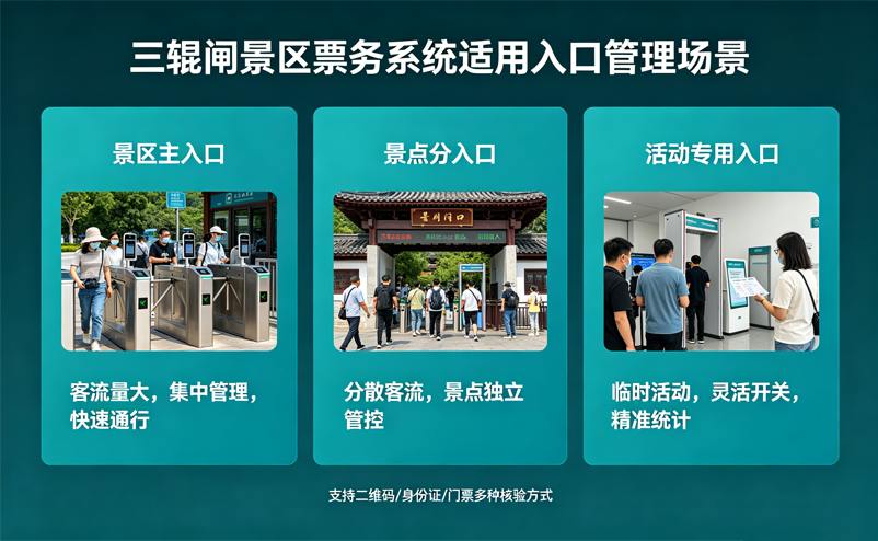 三辊闸景区票务系统适合哪些入口管理场景? 三辊闸景区票务系统适合哪些入口管理场景?