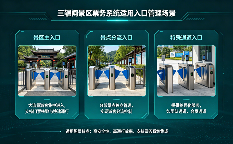 三辊闸景区票务系统适合哪些入口管理场景? 三辊闸景区票务系统适合哪些入口管理场景?