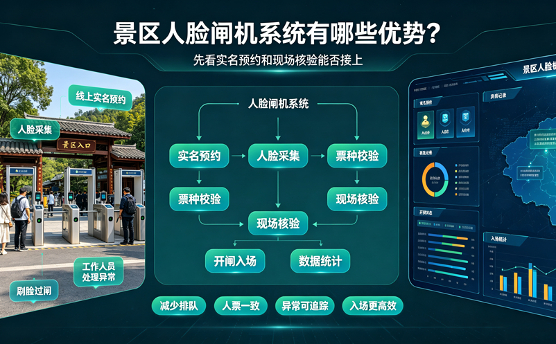 景区人脸闸机系统有哪些优势？先看实名预约和现场核验能否接上