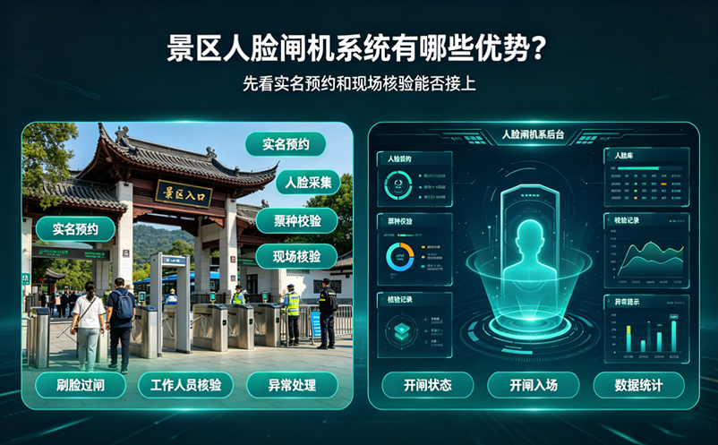 景区人脸闸机系统有哪些优势？先看实名预约和现场核验能否接上