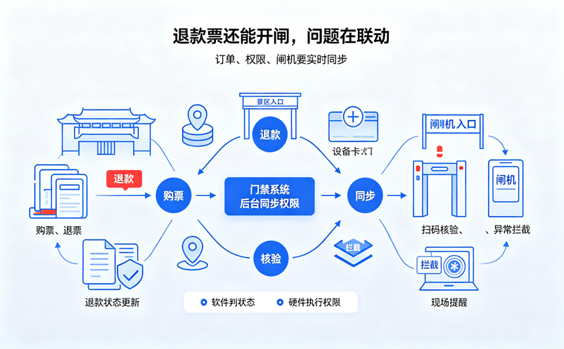 退款票为什么还能开闸？景区门禁系统解决方案要把软硬件真正接起