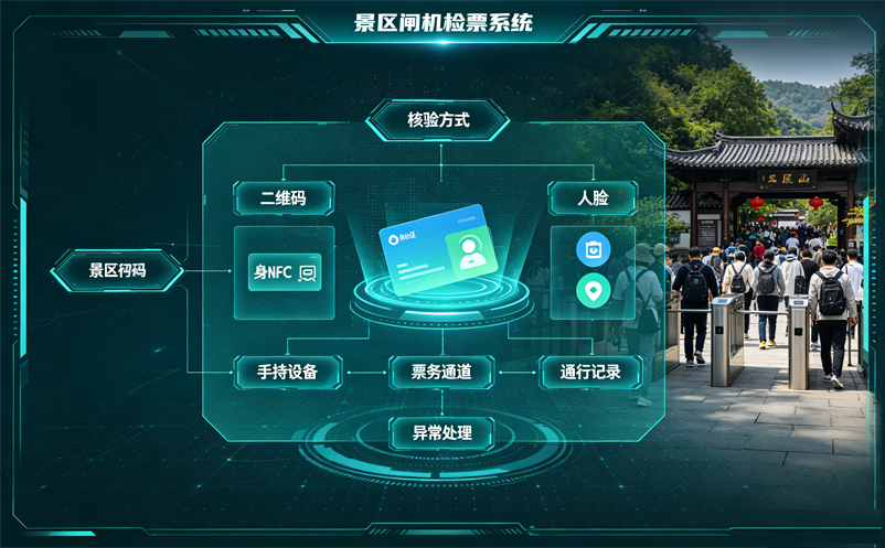 景区闸机检票系统支持哪些核验方式？