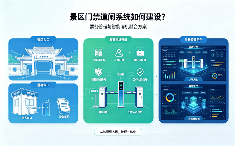 景区门禁道闸系统如何建设？票务管理与智能闸机融合方案