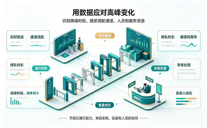 节假日游客暴增怎么办？景区闸机检票系统提升快速通行能力