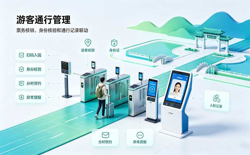 景区门禁道闸系统方案：游客、员工、车辆如何统一管理