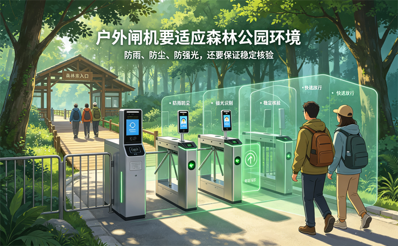 森林公园景区检票系统方案:多入口、户外闸机与分时预约 森林公园景区检票系统方案:多入口、户外闸机与分时预约