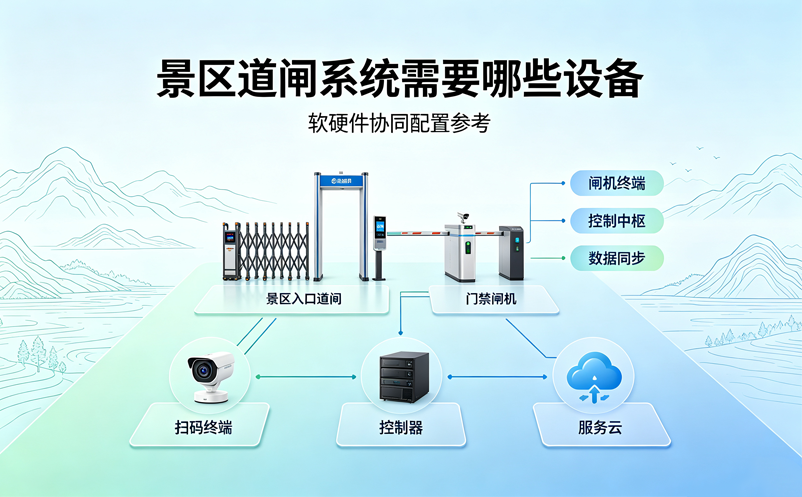 景区门禁道闸系统需要哪些设备？易景通软硬件协同配置参考
