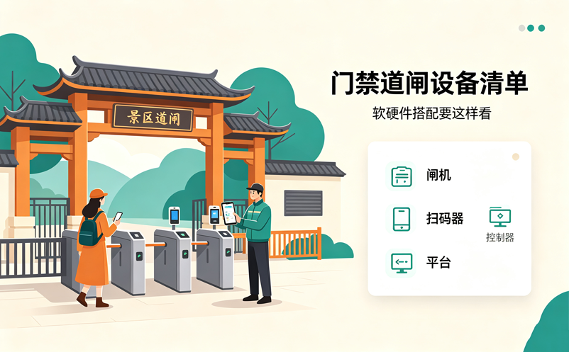 景区门禁道闸系统需要哪些设备?易景通软硬件协同配置参考 景区门禁道闸系统需要哪些设备?易景通软硬件协同配置参考