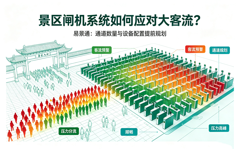景区闸机系统如何应对大客流?通道数量与设备配置怎么规划 景区闸机系统如何应对大客流?通道数量与设备配置怎么规划