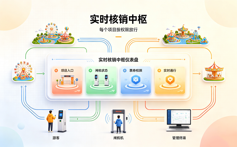 主题乐园景区闸机系统如何统一管理多个游乐项目的票务核验 主题乐园景区闸机系统如何统一管理多个游乐项目的票务核验