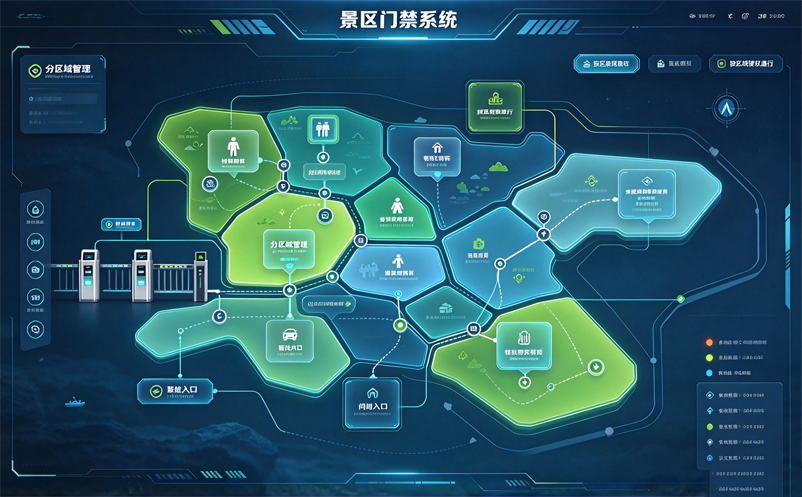 景区门禁系统如何实现分区域、分权限和多入口管理 景区门禁系统如何实现分区域、分权限和多入口管理