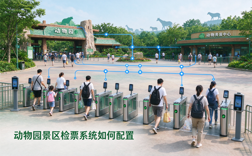 动物园景区检票系统如何配置？多入口、年卡与游客分流方案