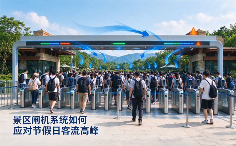 景区闸机系统如何应对节假日客流高峰?从通道配置到应急检票 景区闸机系统如何应对节假日客流高峰?从通道配置到应急检票