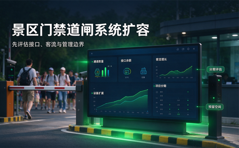 景区门禁道闸系统如何预留扩展空间？新入口和管理区域增加后怎么办