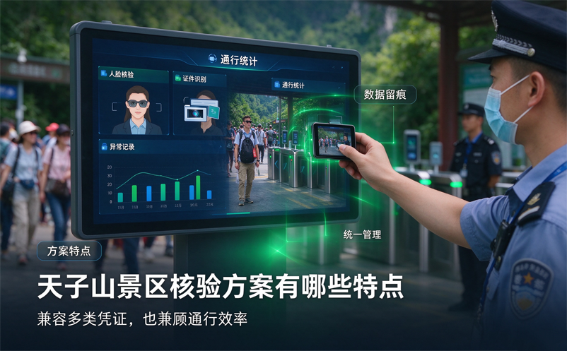 景区人脸识别系统如何兼顾多种证件？天子山景区核验方案有哪些特点