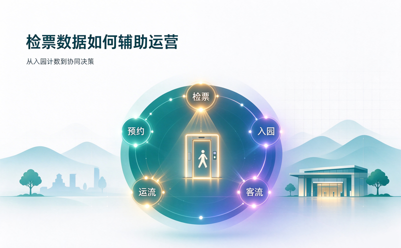 景区检票系统如何统计入园人数？检票数据怎样辅助景区运营