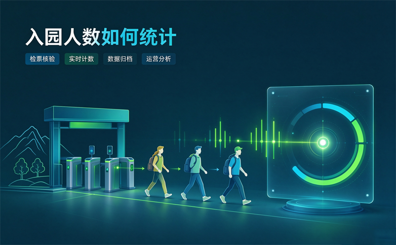 景区检票系统如何统计入园人数？检票数据怎样辅助景区运营