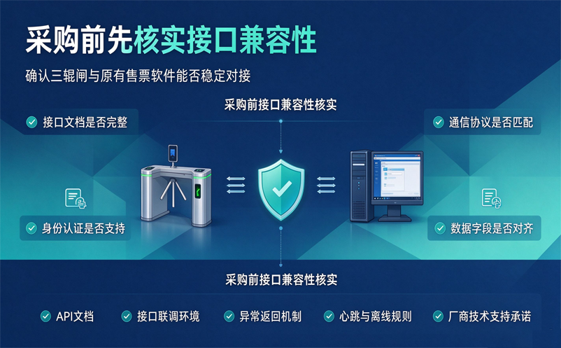 三辊闸景区票务系统如何对接原有售票软件？采购前先核实接口兼容